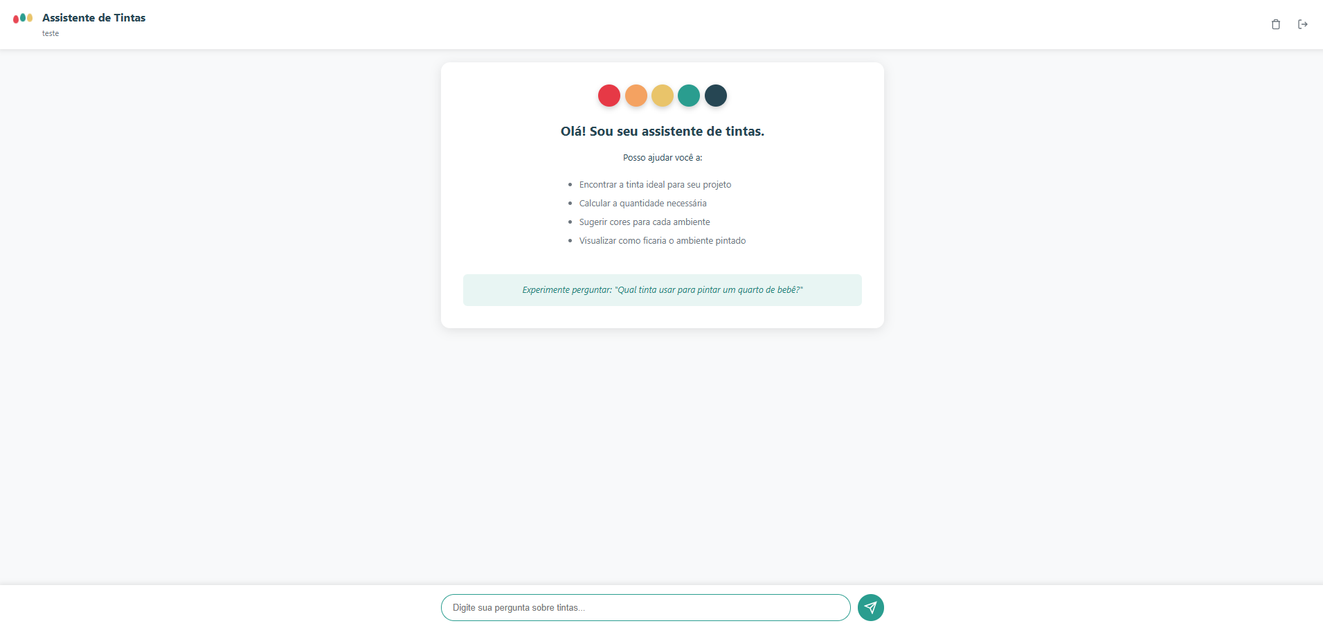 DTBackIALoomi - Assistente Inteligente de Tintas Suvinil com IA - Imagem 2