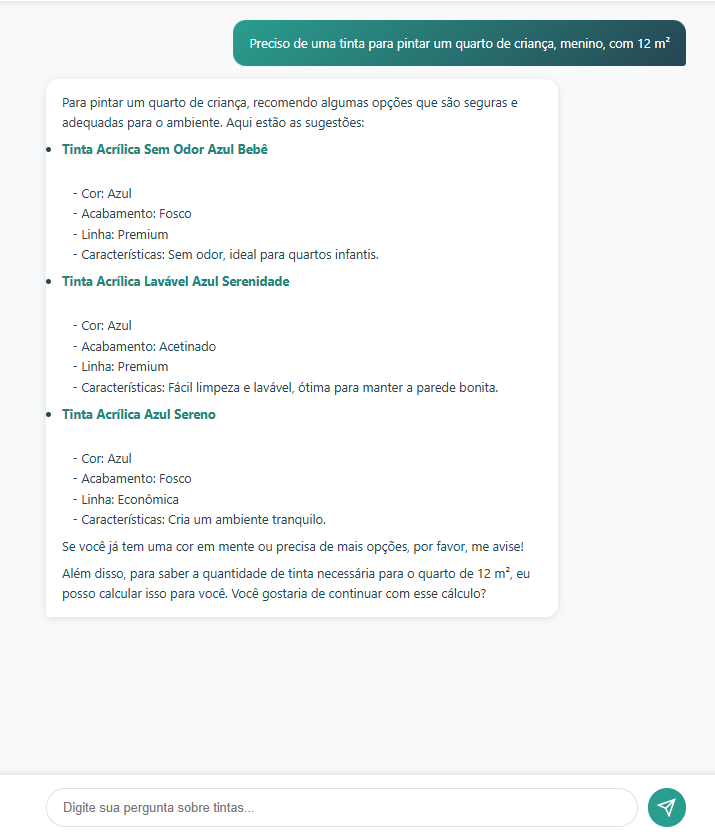 DTBackIALoomi - Assistente Inteligente de Tintas Suvinil com IA - Imagem 3