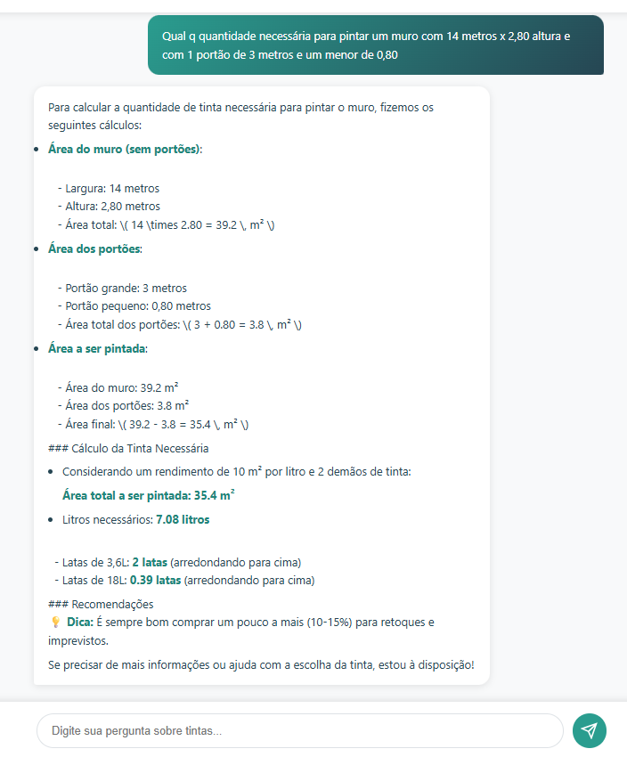 DTBackIALoomi - Assistente Inteligente de Tintas Suvinil com IA - Imagem 4